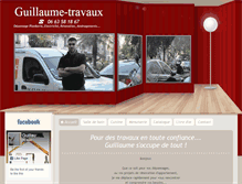 Tablet Screenshot of guillaume-travaux.com